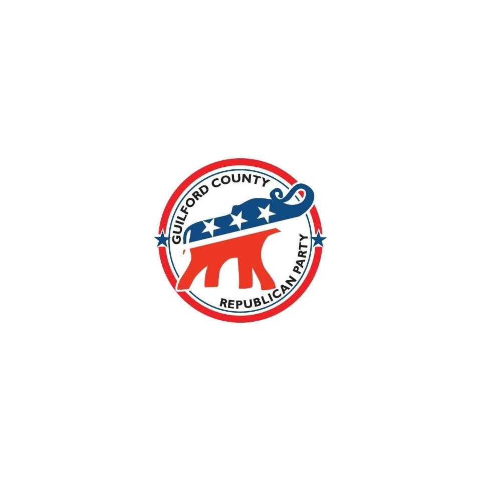 Guilford County Republican Party logo for the East Guilford Conservative Club Monthly Meeting on October 5, 2026.